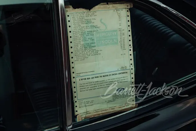 Original Window Sticker of a 1970 Mercury Cyclone Spoiler SCJ