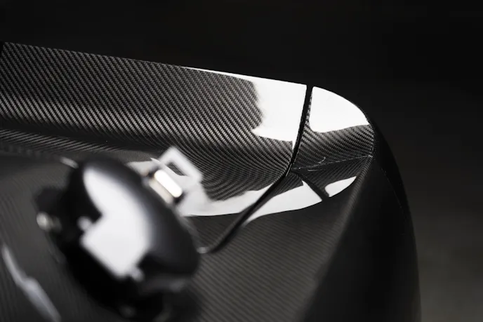 Carbon part of a Shelby Mustang