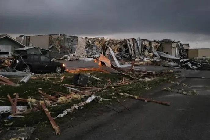 Tornado Destroys Mid America Motorworks and MY Garage Museum in Effingham