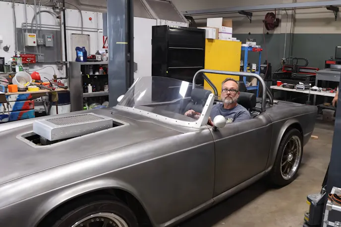 1974 Triumph TR6 built for Holley LS Fest